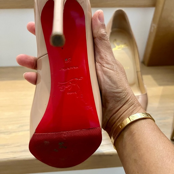 Authentic Louis Vuitton stiletto heels  - New Very Prive style - 120 patent - Picture 8 of 13